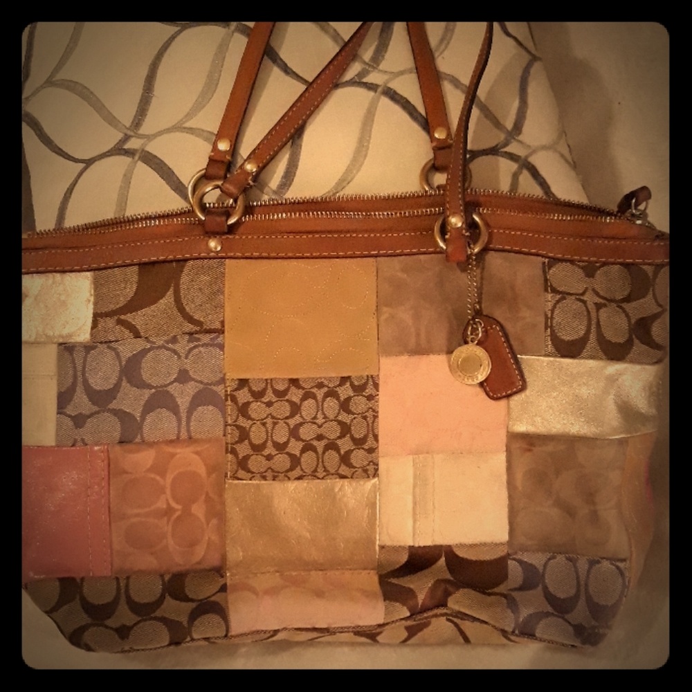 Patterned Coach Bag